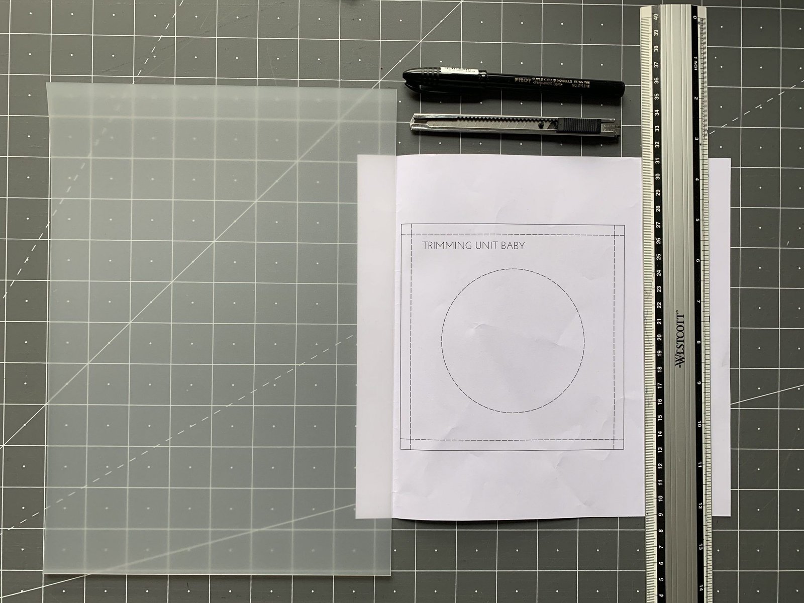 HOW TO MAKE HOME MADE ACRYLIC TEMPLATES Capital A Quilt Co 