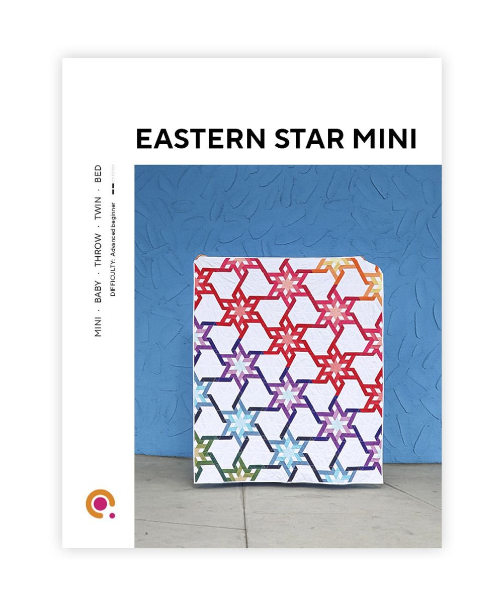 Block based quilt pattern - Eastern Star Mini PDF Quilt Pattern